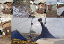 Forte Chuva com Vendaval Provoca estragos em Paulistana PI